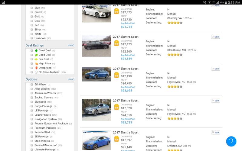 Illustration for article titled Brand New 2017 Elantra Sport is Already Cheaper Than a Two Year Old Fiesta ST